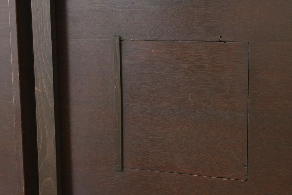 アンティーク家具　珍品!古い木の中抜き丸型ちゃぶ台