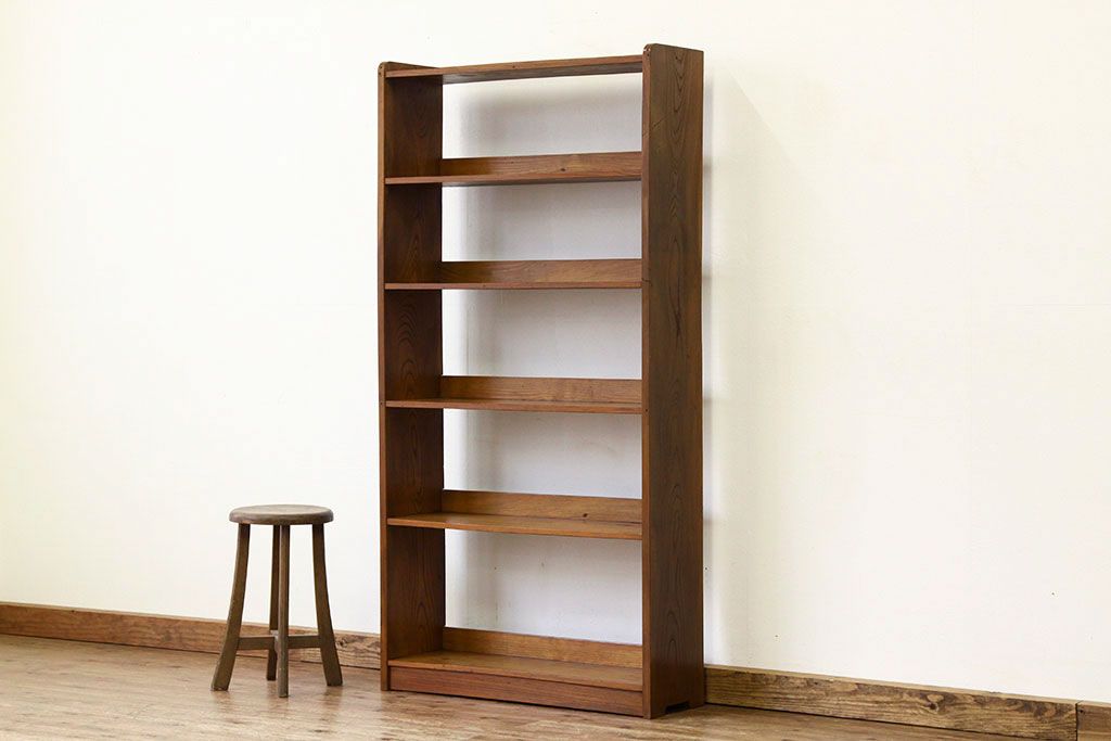★美品!!古い木のシンプルな本棚(飾り棚)