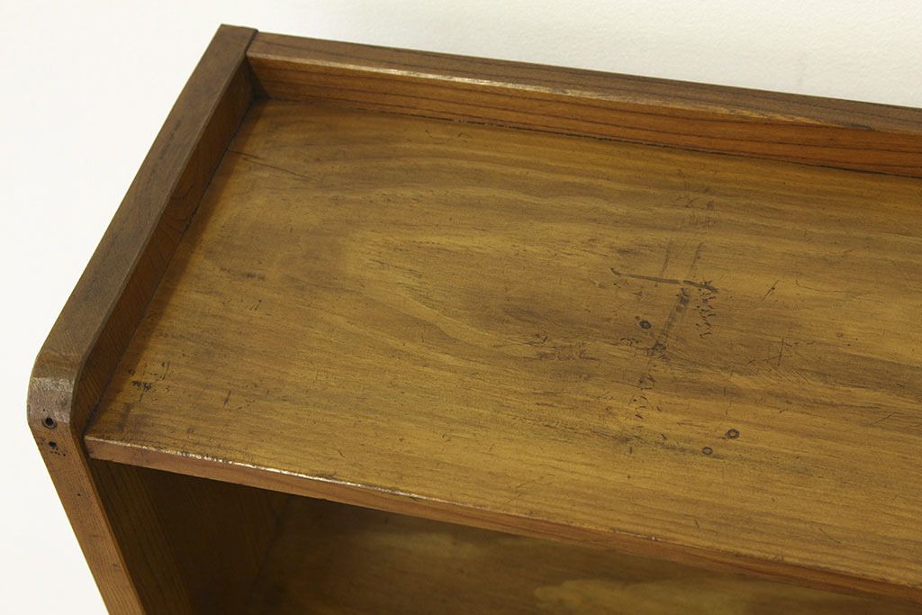 ★美品!!古い木のシンプルな本棚(飾り棚)