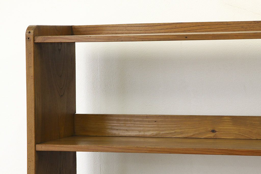 ★美品!!古い木のシンプルな本棚(飾り棚)