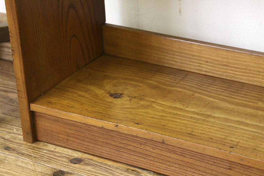 ★美品!!古い木のシンプルな本棚(飾り棚)