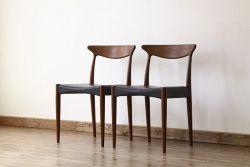ヴィンテージ家具　北欧ビンテージダイニングチェア2脚セット?1960年代(ミッドセンチュリー・デンマーク)