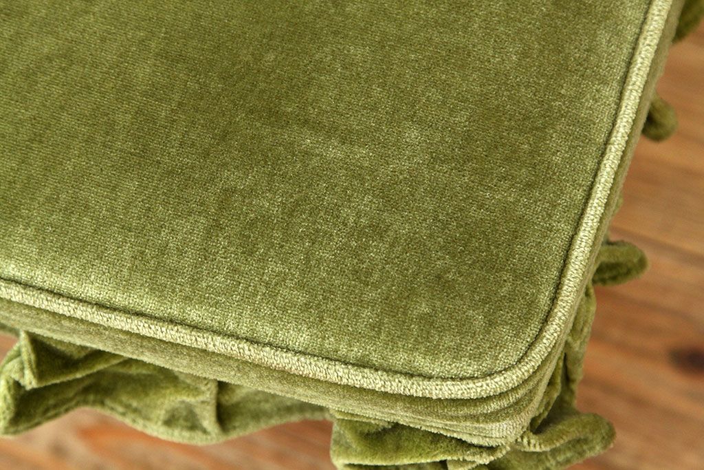 中古 飛騨産業 穂高 ダイニングチェア(椅子、いす)キツツキ(グリーン、緑色)