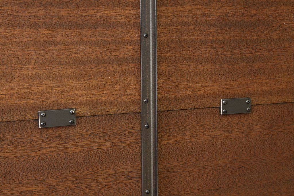 ヴィンテージ家具　イギリスビンテージ　希少　特大鉄脚テーブル(作業台アイアンシャビー)