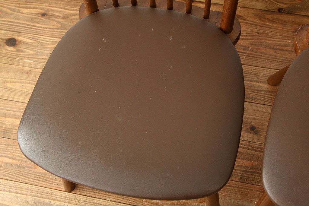 アンティーク家具　☆脚カット有りダイニングチェア3脚セット(いす椅子)