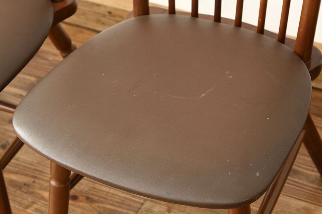 アンティーク家具　☆脚カット有りダイニングチェア3脚セット(いす椅子)