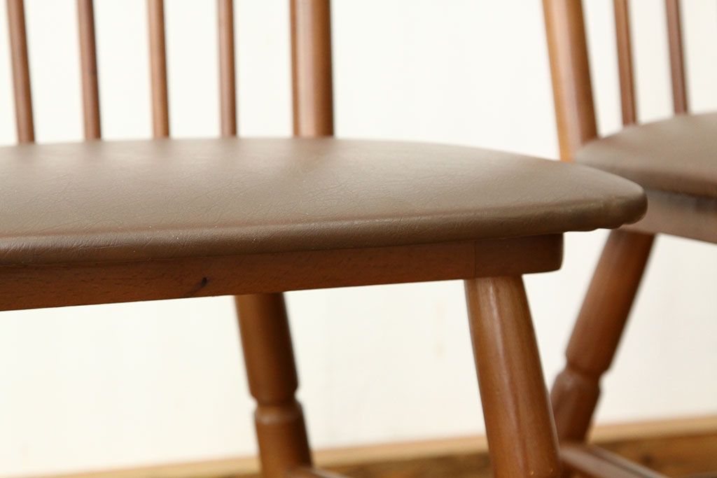 アンティーク家具　☆脚カット有りダイニングチェア3脚セット(いす椅子)