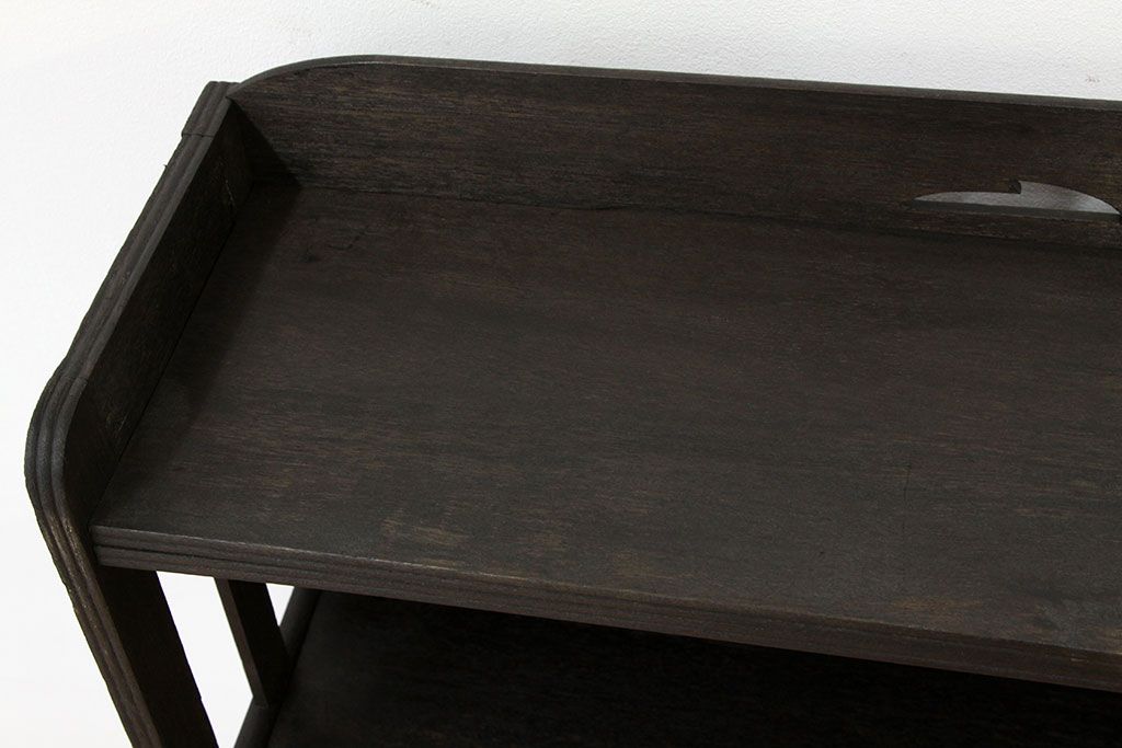 レトロ家具　★昭和レトロ　シックな透かし彫りデザイン本棚(飾り棚)