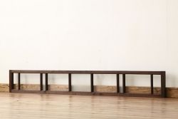 アンティーク　古い木のレトロな横長タイプ明かり取り1枚(欄間)