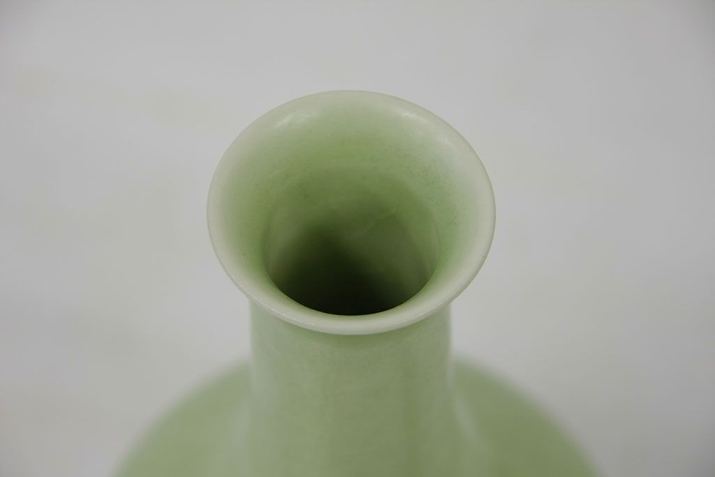 アンティーク雑貨　○古い萬珠堂・緑釉酒器