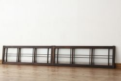 和製アンティーク　古い木のモダンな明り取り(欄間)(1)