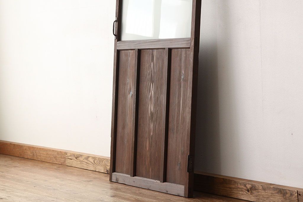 昭和レトロ　古い木のシンプルなドア1枚(扉・建具)