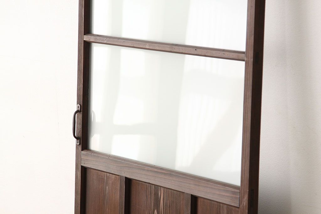 昭和レトロ　古い木のシンプルなドア1枚(扉・建具)