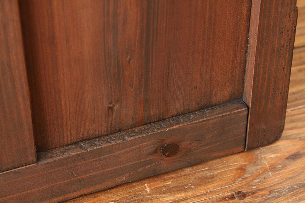昭和レトロ　古い木のシンプルなドア1枚(扉・建具)