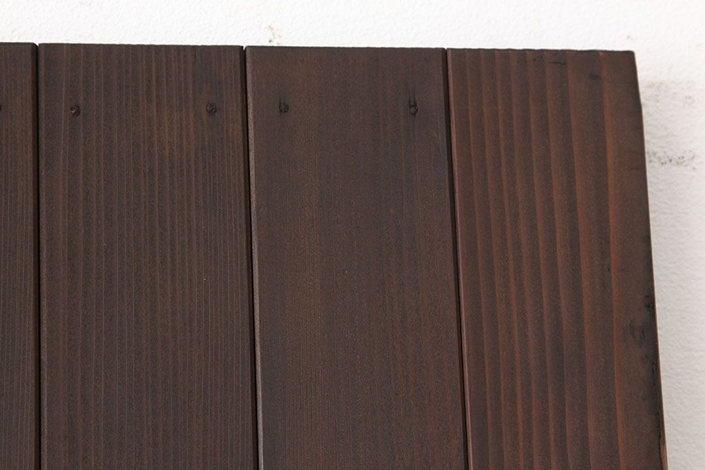 アンティーク　古い木のモールガラス入りドア1枚(扉・建具)