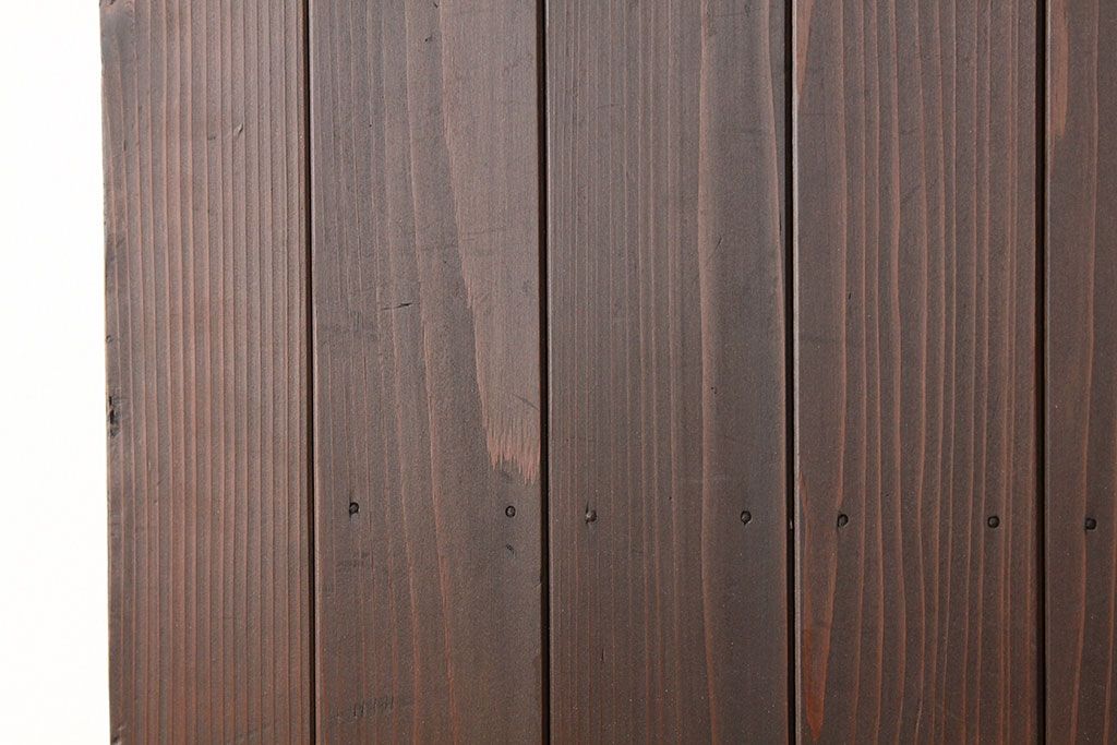 アンティーク　古い木のモールガラス入りドア1枚(扉・建具)