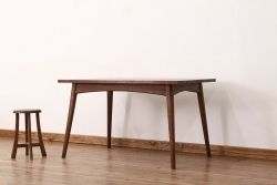 アンティーク家具　1960年無垢材のダイニングテーブル(作業台)ミッドセンチュリー
