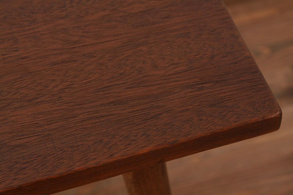 アンティーク家具　1960年無垢材のダイニングテーブル(作業台)ミッドセンチュリー