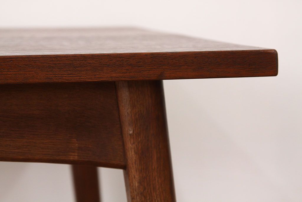 アンティーク家具　1960年無垢材のダイニングテーブル(作業台)ミッドセンチュリー