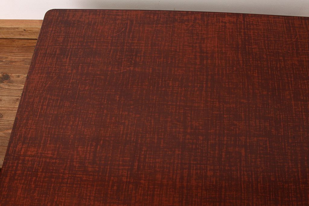 レトロ家具　昭和レトロ　漆塗り風座卓(テーブル・机)
