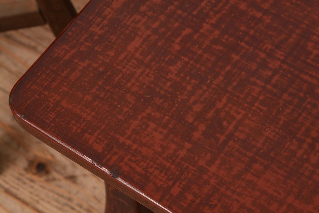 レトロ家具　昭和レトロ　漆塗り風座卓(テーブル・机)