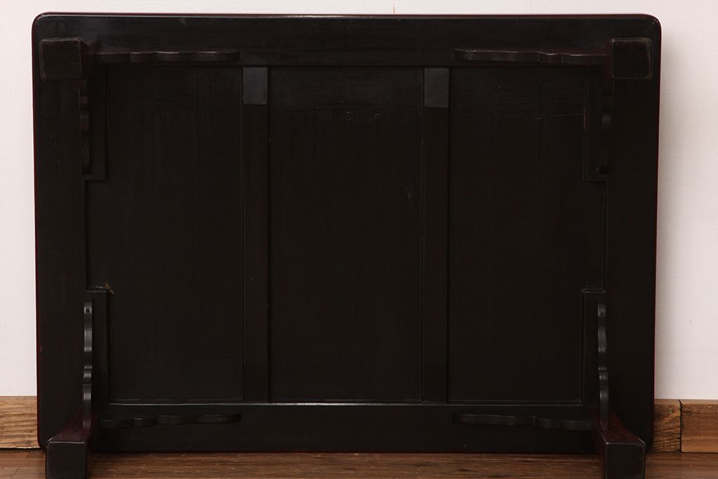 レトロ家具　昭和レトロ　漆塗り風座卓(テーブル・机)