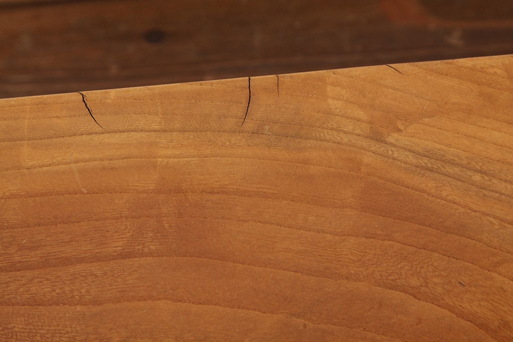 アンティーク家具　アンティーク　天板一枚板!総欅!木目の素晴らしい座卓(テーブル)