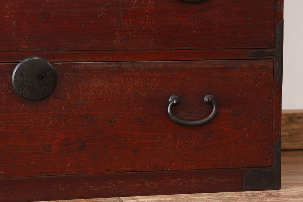 アンティーク家具　☆古民具・骨董　大正〜昭和初期　重ね時代箪笥