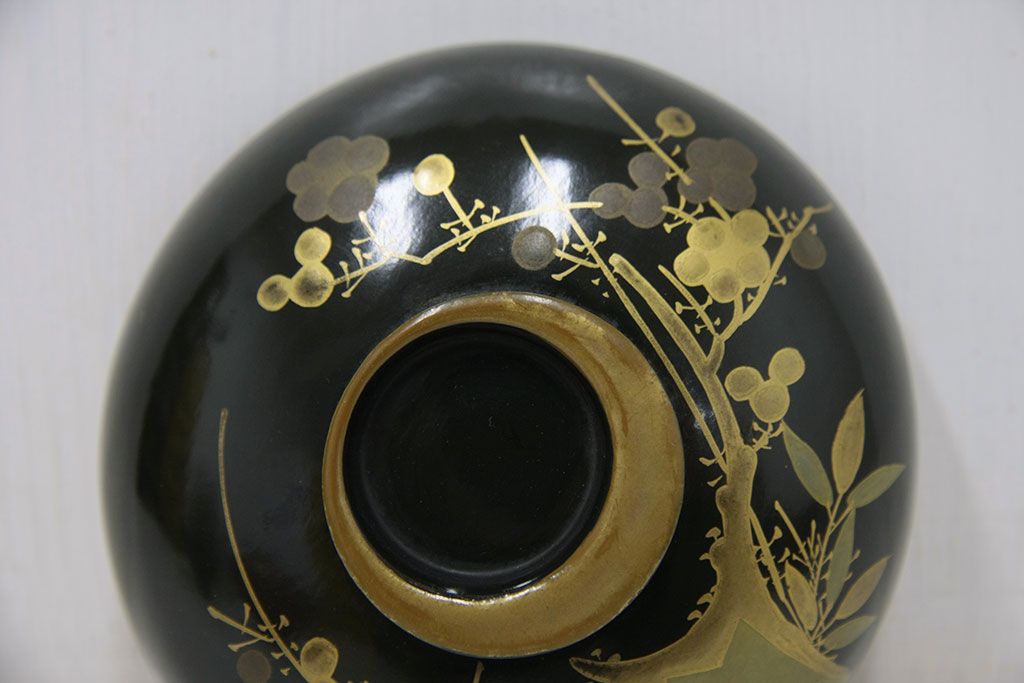 アンティーク雑貨　アンティーク　大正〜昭和初期!古い蒔絵の木製お椀16客(漆器)