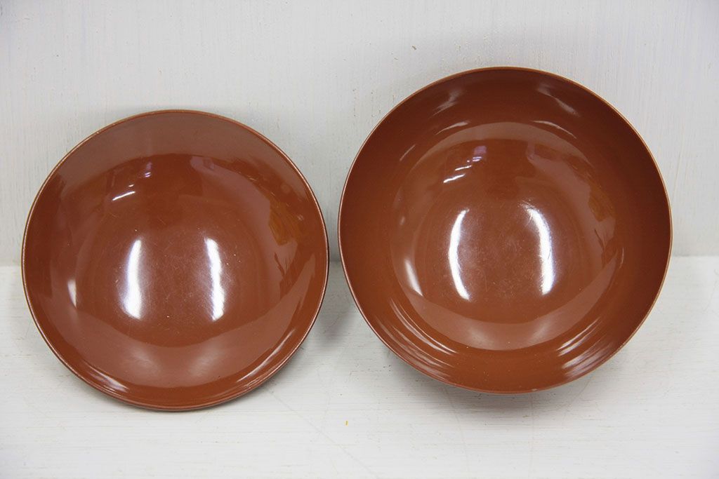 アンティーク雑貨　アンティーク　大正期!大内塗・古い蒔絵の木製お椀10客(3)(漆器)