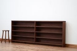 アンティーク家具　アンティーク　古い学校の薄型飾り棚?(陳列棚)