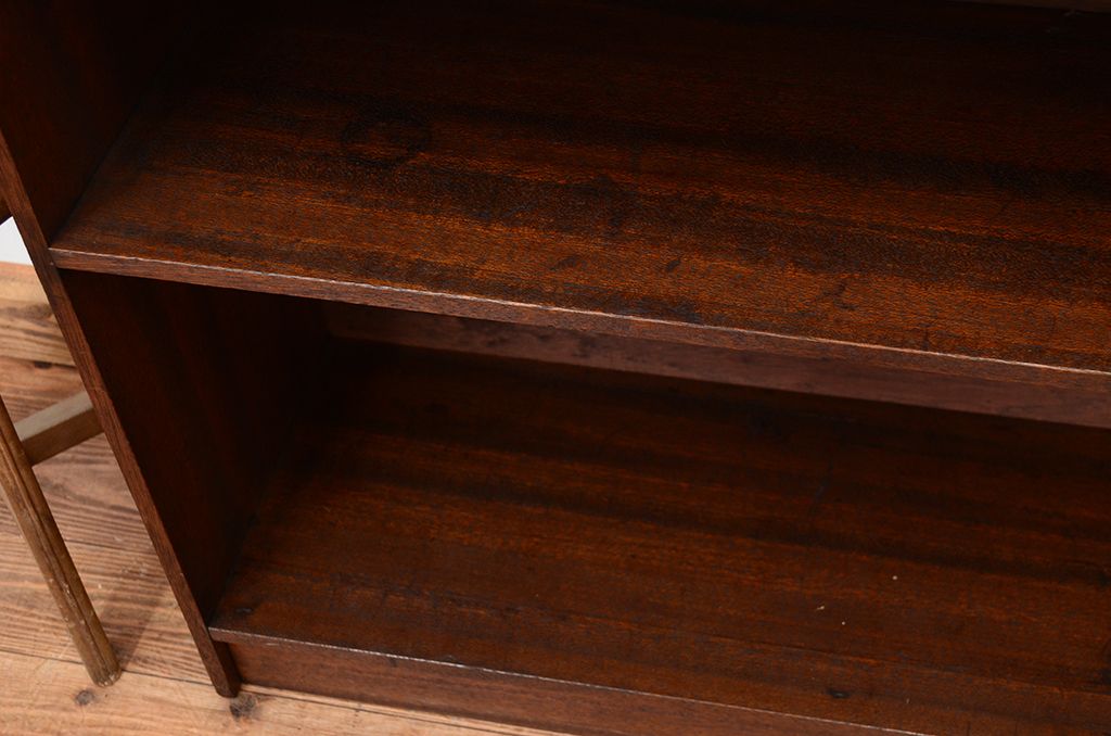 アンティーク家具　古い木のシンプルな飾り棚(下駄箱)