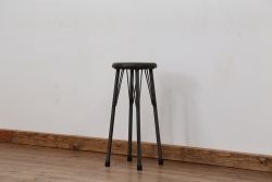 アンティーク家具　オリジナル　アイアンハイスツール 1脚(丸椅子)インダストリアアル工業系(12)