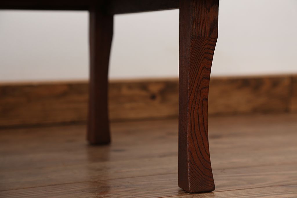 アンティーク家具　アンティーク　古い木のシックな角ちゃぶ台