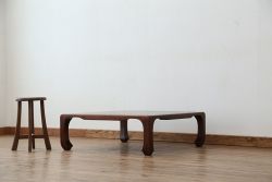 アンティーク家具　古民具・骨董　時代物上質な唐木座卓(テーブル)
