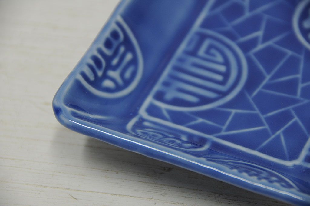 アンティーク雑貨　大正〜昭和初期!古い角皿・湯呑茶碗など18点(蕎麦著口)