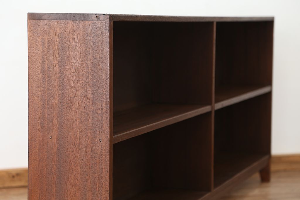 アンティーク家具　アンティーク　古い学校の脚付き本棚(5)(飾り棚・陳列棚)