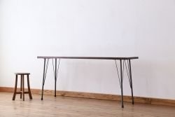 アンティーク家具　☆アンティーク　鉄脚の作業台(テーブル)