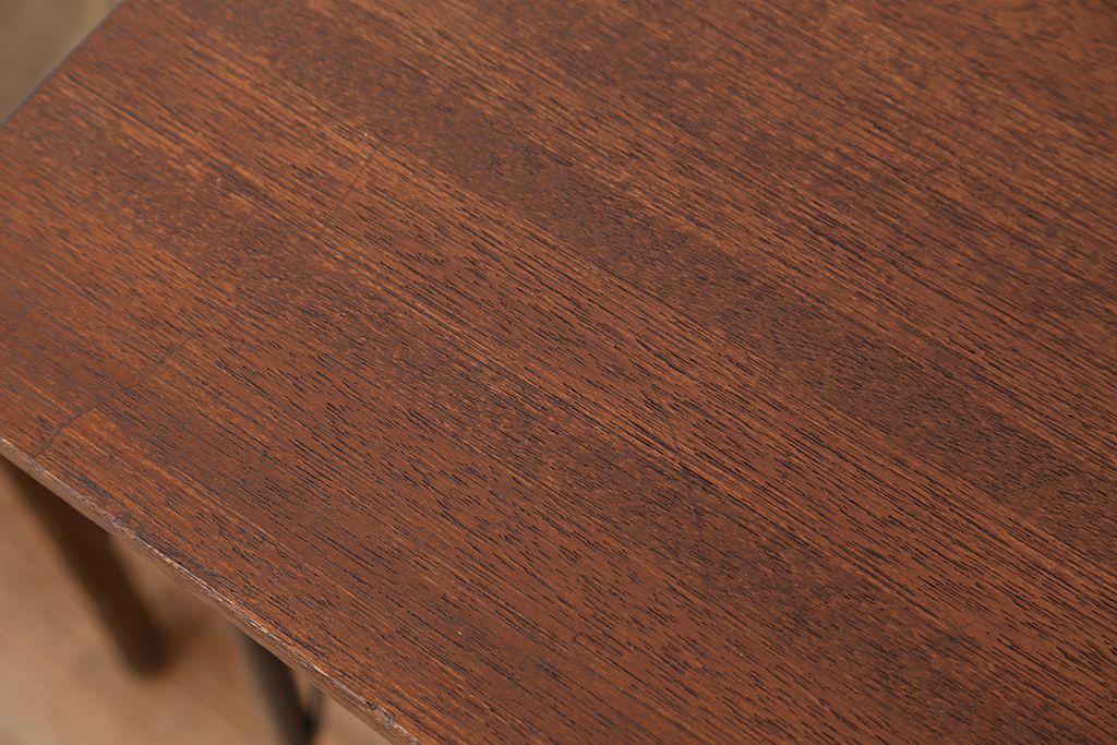アンティーク家具　アンティーク　天板一枚板!古材を使った鉄脚テーブル(作業台・机)