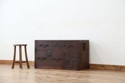 アンティーク家具　古民具・骨董　時代箪笥ローボード(ローチェスト)
