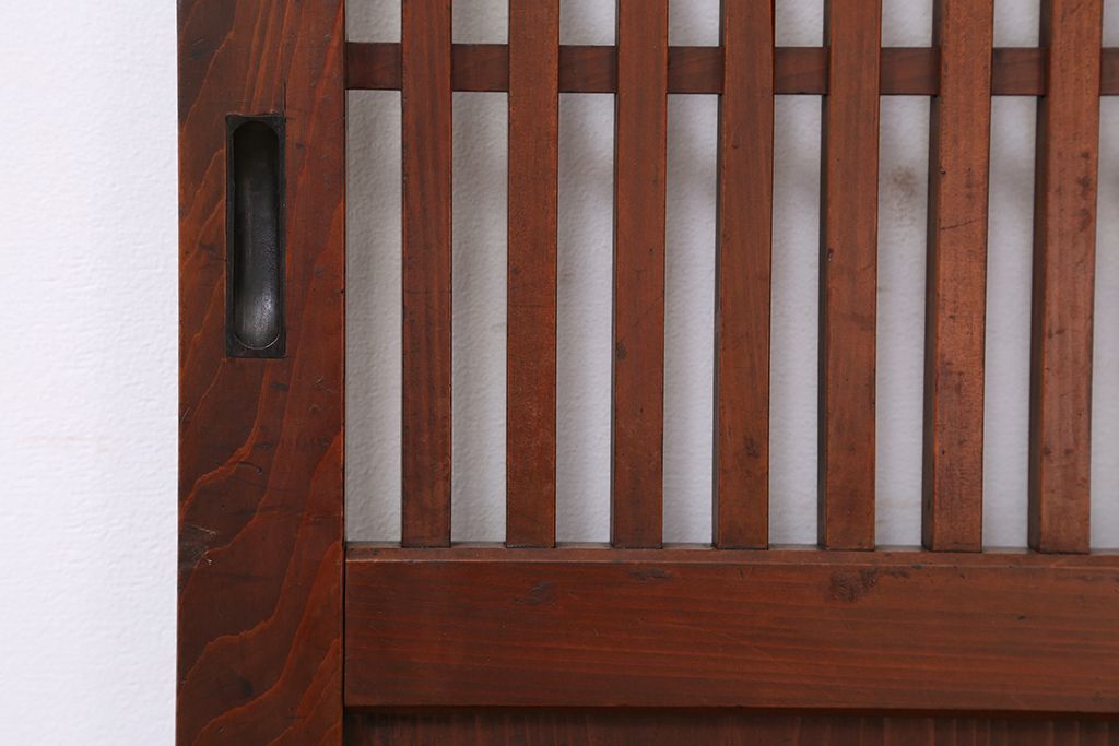 アンティーク　古いお家の幅のせまい格子帯戸　4枚セット