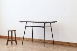 アンティーク家具　アンティーク　古材天板のアイアンテーブル(作業台、机)