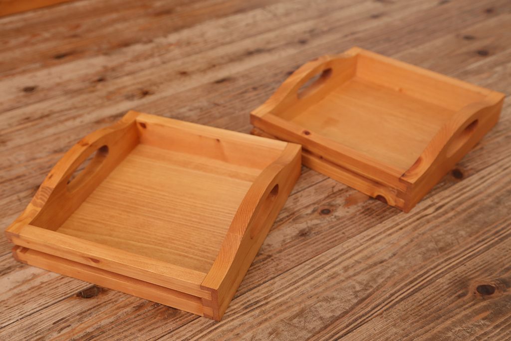 中古　シャルドネ　パイン材食器棚