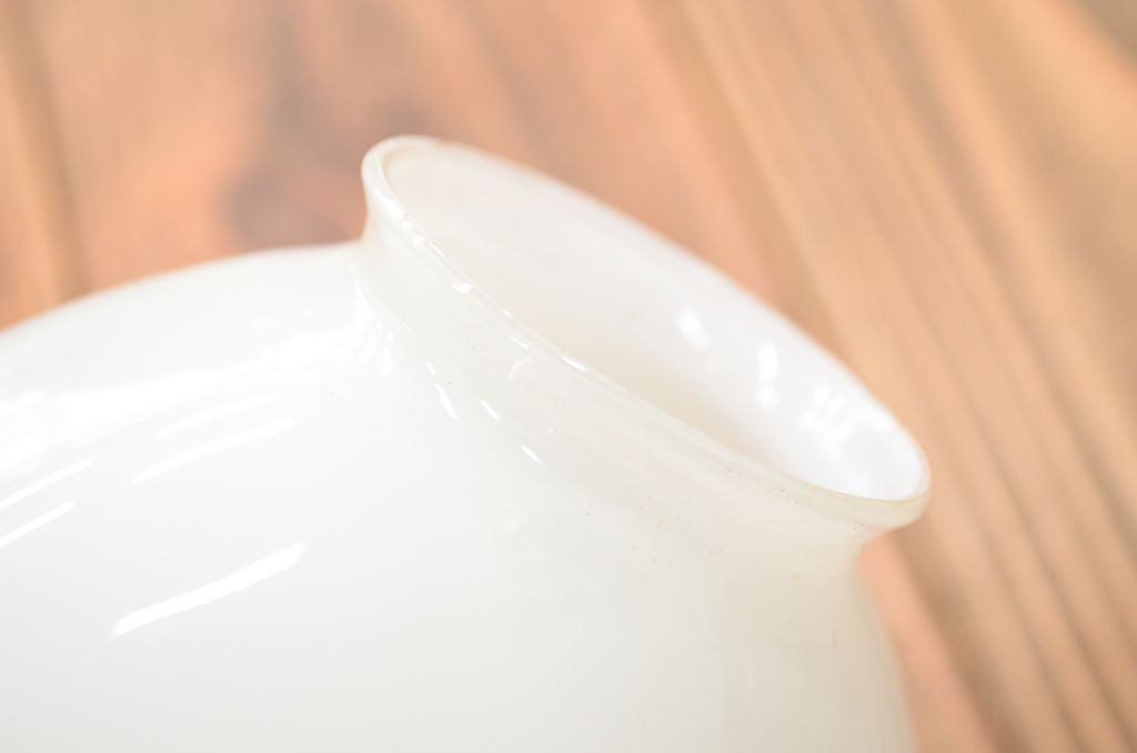 昭和初期!古い乳白ガラス照明(電笠)