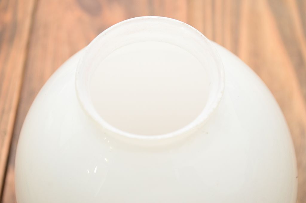 昭和初期!古い乳白ガラス照明(電笠)