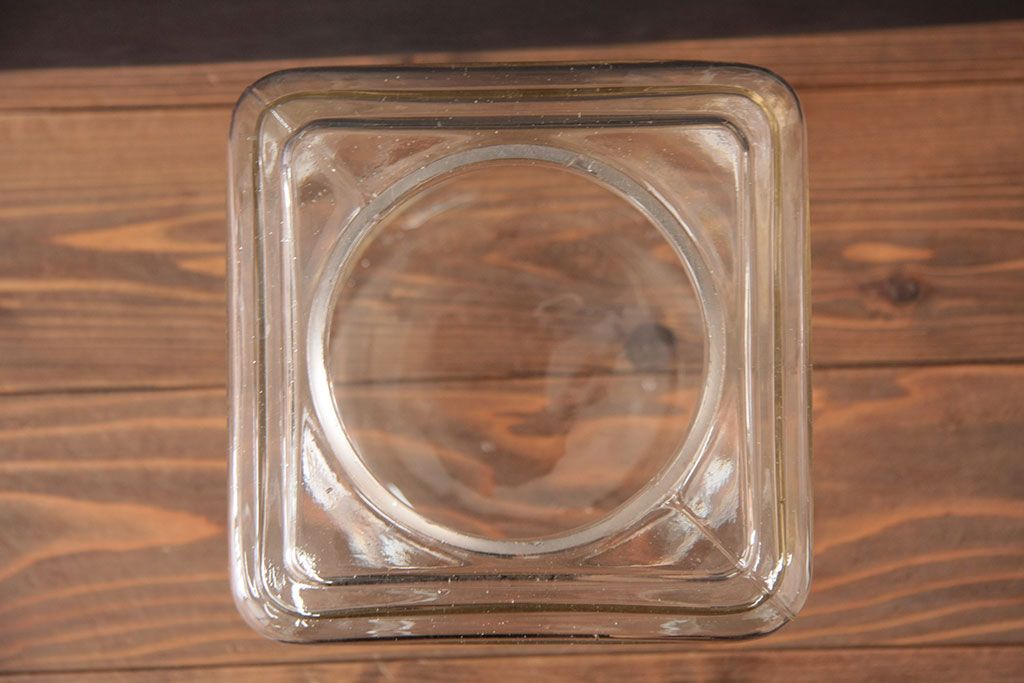 アンティーク雑貨　古い駄菓子屋のガラス瓶(ビン)2個セット