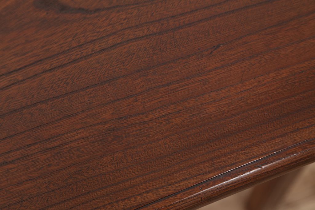 アンティーク家具　アンティーク　総欅!最高級上質な両面引き出し平机(テーブル)
