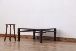 アンティーク家具　古民具・骨董　時代物　上質な唐木座卓(テーブル)