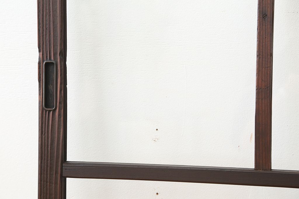 アンティーク　古いお家のシックなガラス戸　2枚セット(窓)