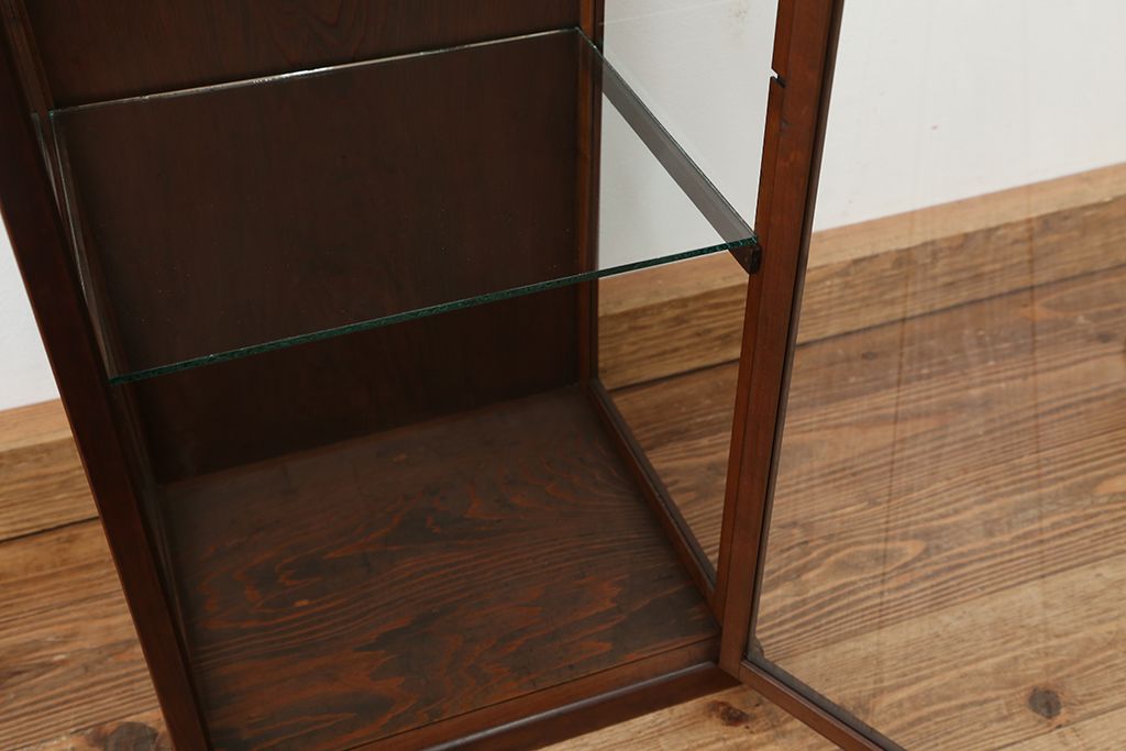 レトロ家具　昭和レトロ 素敵な雰囲気!古い木の小さなガラスケース(ショーケース)